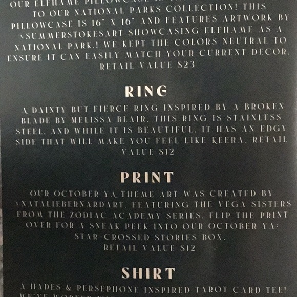 *3 for $15*  Bookish ring inspired by A Broken Blade by Melissa Blair - Picture 4 of 4